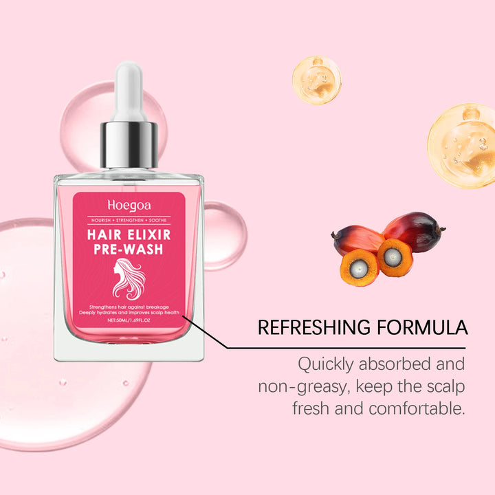 Pre-wash Hair Serum Ginger Root Extract Deeply Nourishes Scalp Softens Hair Reduces Split Ends Premium Scalp Care Treatment Essence
