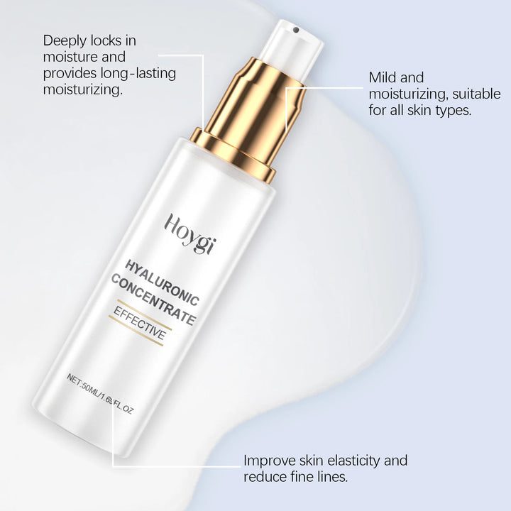 50ML Hyaluronic Acid Face Serum Gentle Hydrating Improve Skin Texture Enhance Smoothness Anti-oxidant Glowing Facial Serum