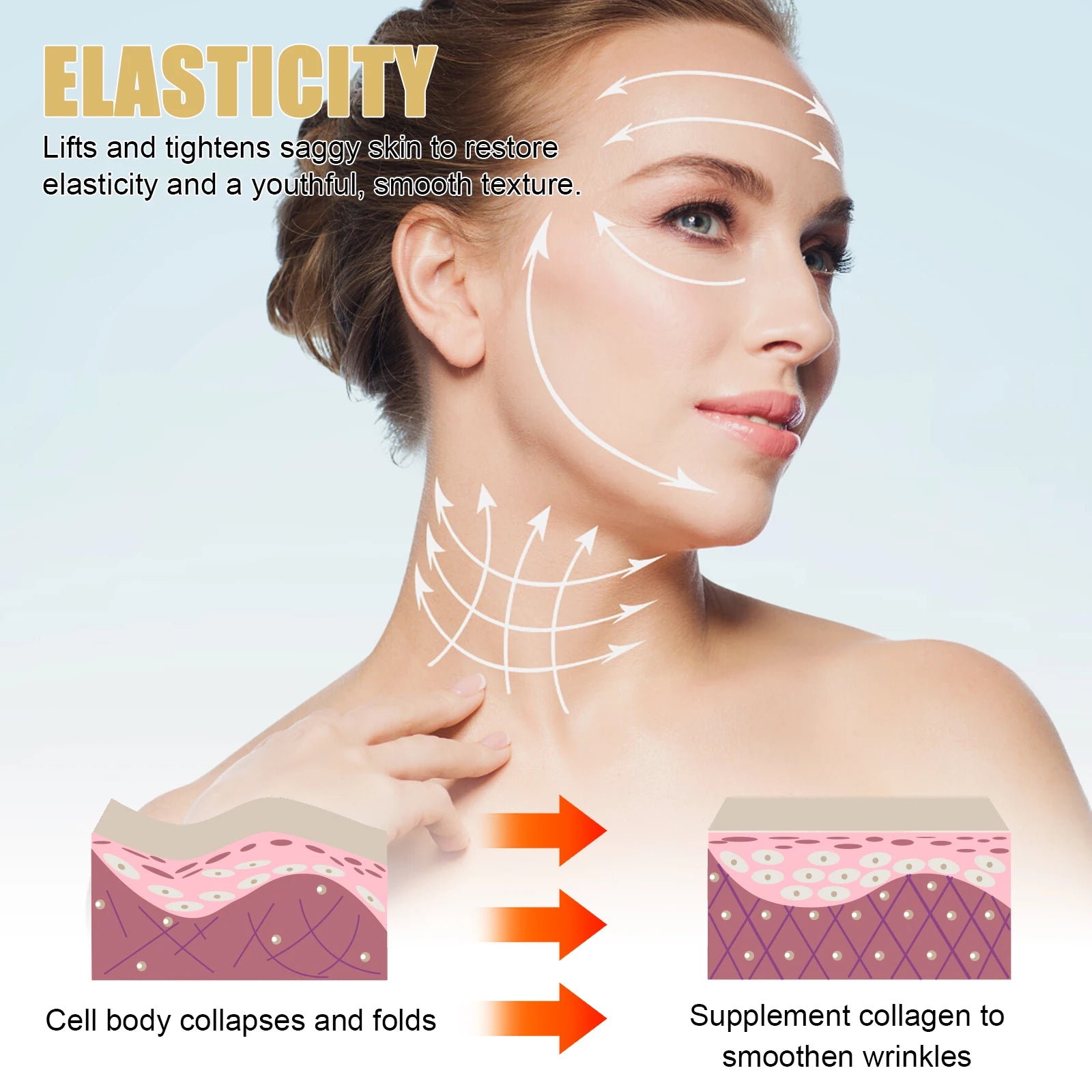 EELHOE 30ml Golden Age Essence Lightens fine lines, tightens skin, hydrates and moisturizes facial essence