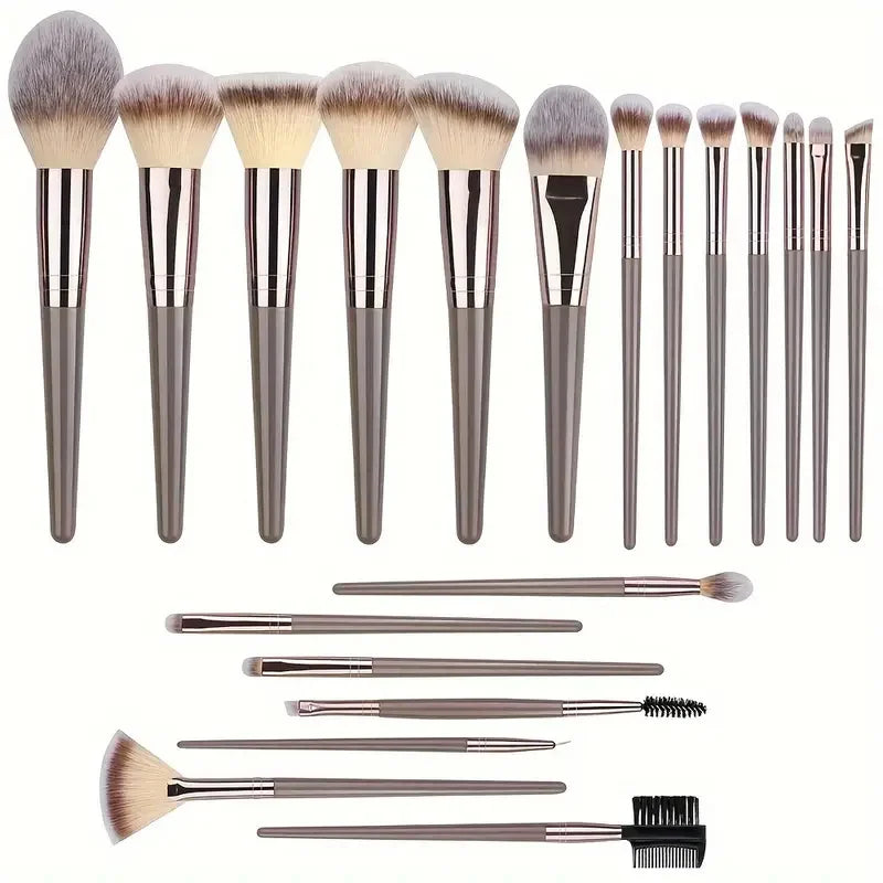 Premium Makeup Brushes Set, Including Makeup Brushes, Hairband Wrist Sponge Ball Powder Puff Silicone Cleaning Makeup Brush Tool