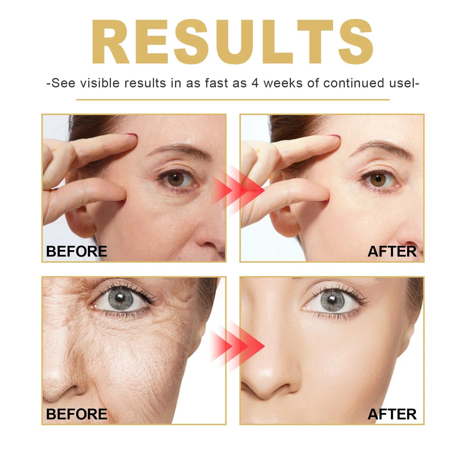 EELHOE 30ml Golden Age Essence Lightens fine lines, tightens skin, hydrates and moisturizes facial essence