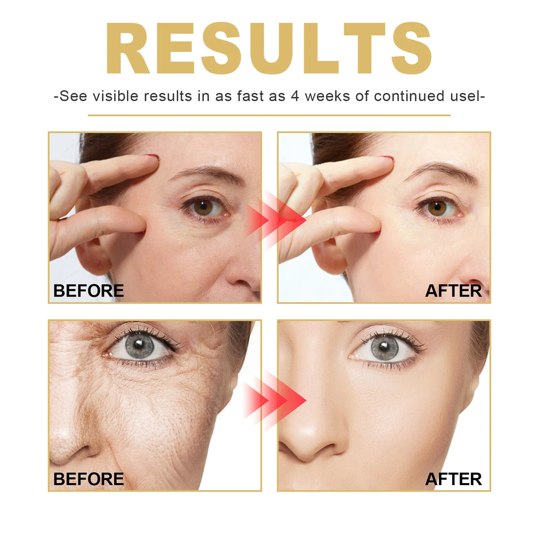 EELHOE 30ml Golden Age Essence Lightens fine lines, tightens skin, hydrates and moisturizes facial essence