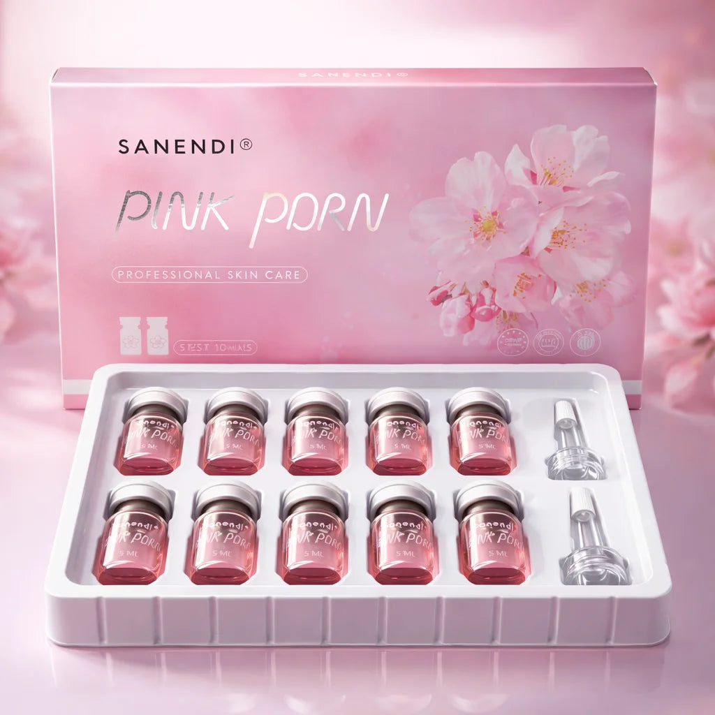 Sanendi PDRN Pink Cocktail Salmon DNA Facial Serum For Dermapen Face Glowing Hyaluronic Acid  Korean Skin Care 5mlX10vials Halalzen