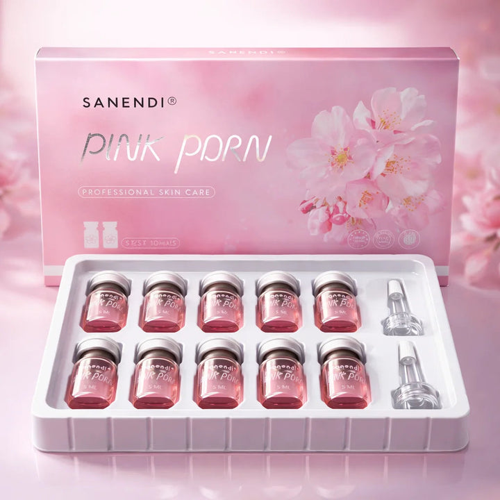 Sanendi PDRN Pink Cocktail Salmon DNA Facial Serum For Dermapen Face Glowing Hyaluronic Acid  Korean Skin Care 5mlX10vials Halalzen