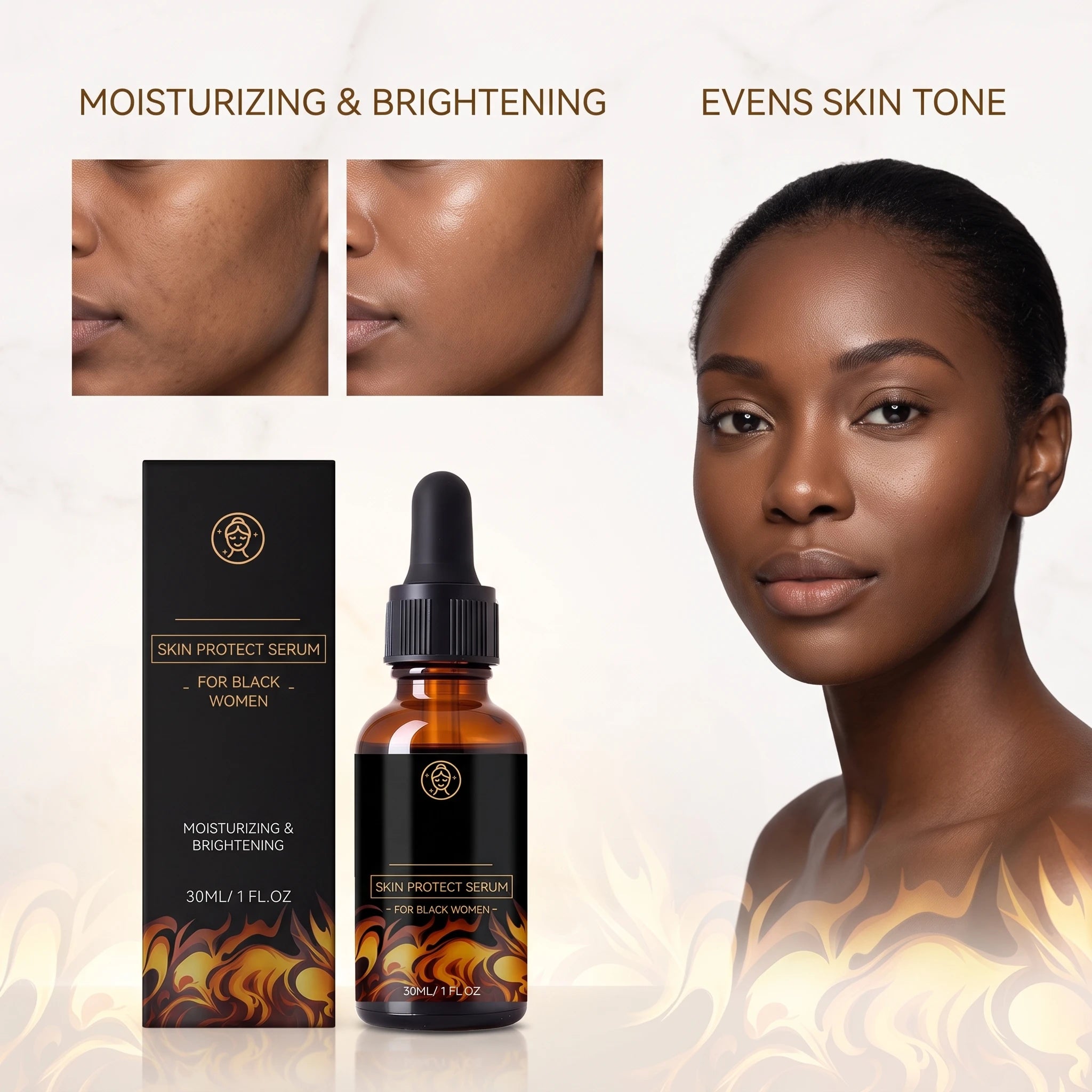30ML Hydrating Face Serum Deep Nourishing Improve Skin Texture Enhance Gloss Refreshing  Non-sticky Glowing Soothing Redness Daily Care Facial Serum