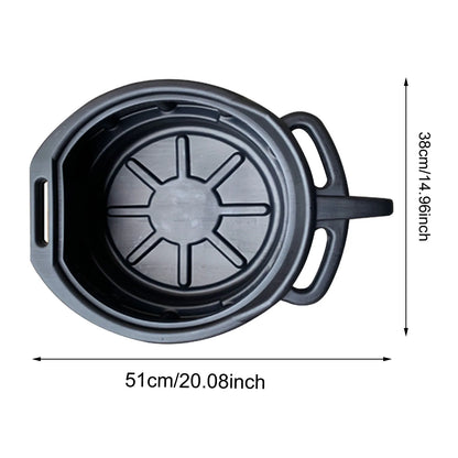 6/8/10L Oil Receiving Basin Oil Change Drain Pan Cleaning Oil Drain Container Leakproof for Car Motorcycle Auto Repair Tool
