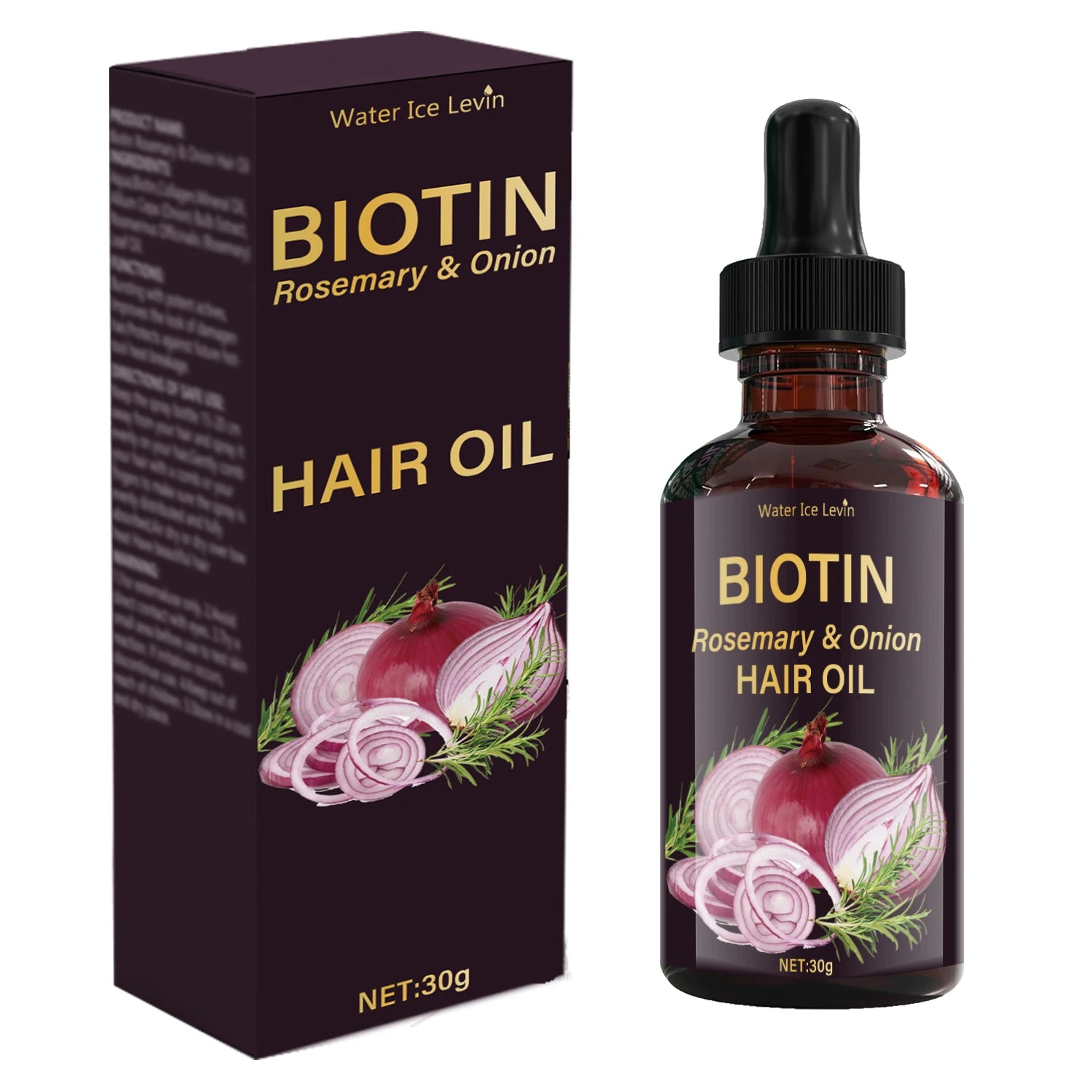 30ml Rosemary Thick Hair Essential Oil, Biotin, Repair Hair Damage, Prevent Hair Loss, Smooth Hair, Nourishing Hair Care Oil