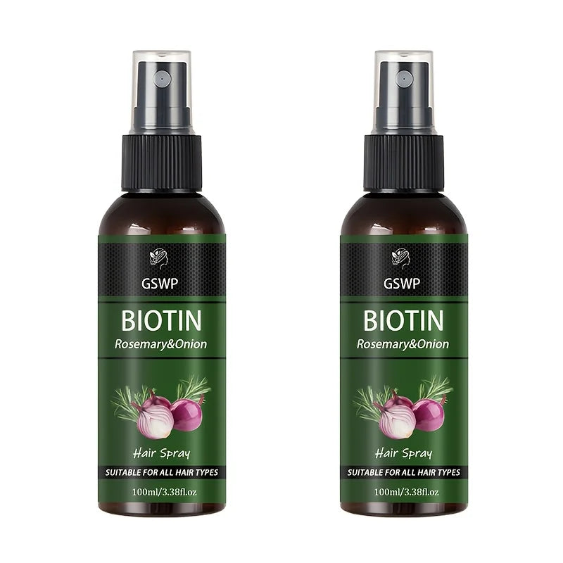 GSWP Biotin Rosemary & Onion Hair Care Spray, frizzy and split-end hair Deeply moisturises, nourishes Repairs damaged.100/200ml Halalzen