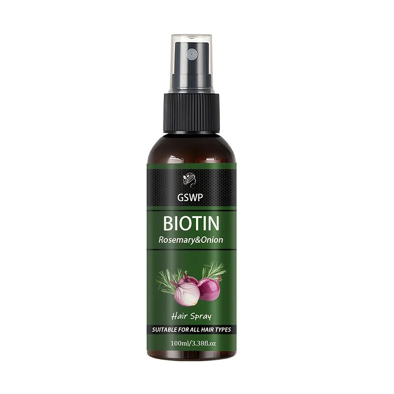 GSWP Biotin Rosemary & Onion Hair Care Spray, frizzy and split-end hair Deeply moisturises, nourishes Repairs damaged.100/200ml Halalzen
