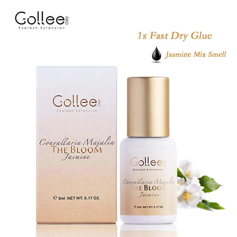 Gollee 0.5s Fast Dry Lash Adhesive Long Lasting 6-8 weeks Eyelashes Glue for Eyelash Extensions No Irritation Glue Makeup tools Halalzen