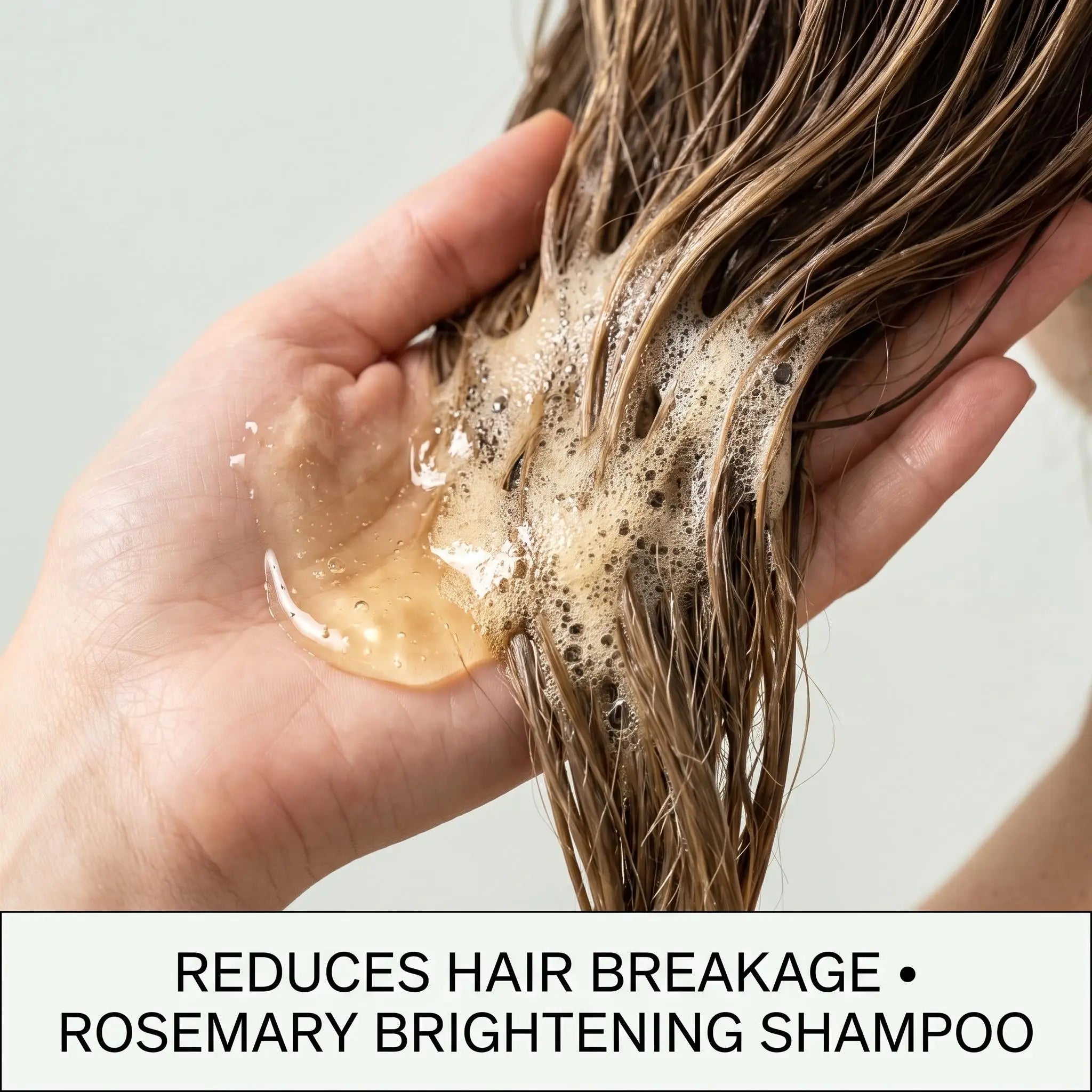 Gleamxi Rosemary Shampoo Gently Nourishing Scalp Care Anti Loss Strengthen Repair Damaged Oil Control Deep Cleaning Hair Growth Shampoo