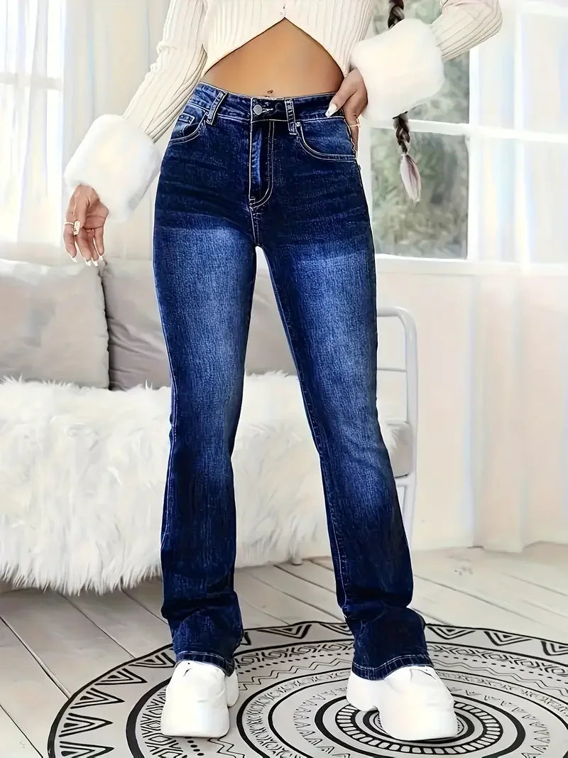 High-Quality Women's Slimming High-Stretch Denim Jeans | Skinny Fit & Figure-Flattering High-Waist Design, Premium Elastic Fabr