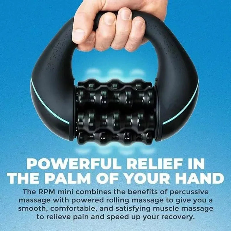 Summer Camping Massager, Electric Handheld Relaxation Roller Massager - Camping Supplies and Equipment, USB Rechargeable, Adjustable Speed, Portable Massager, Suitable for Gym, Home, Office, Travel, Muscle Relaxation Device,