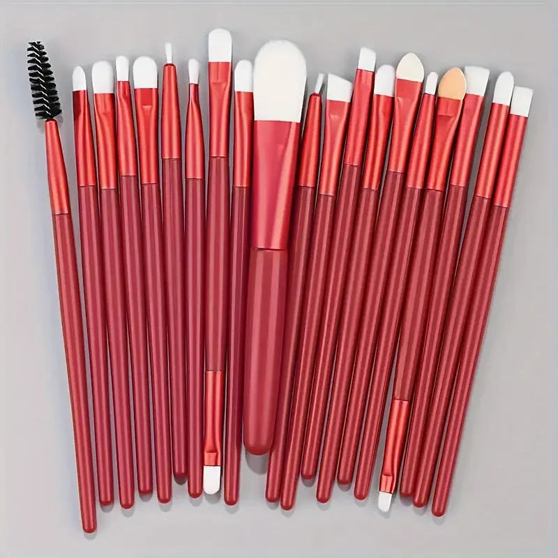20Pcs Makeup Brushes Set Eyeliner Brush Blending Brush Makeup Brush for Cheeks Eye Cosmetic Foundation Brush with Makeup Sponge