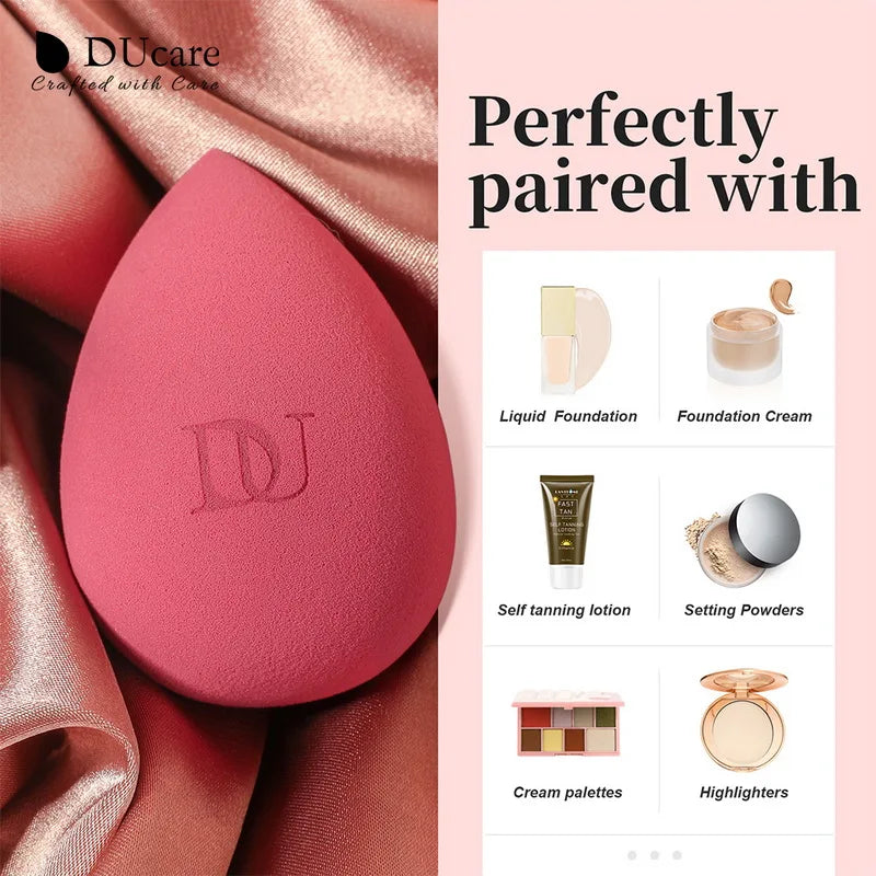 DUcare Water Drop Makeup Sponge Professional Cosmetic Puff For Foundation Concealer BB cream Blending Egg Sponge Makeup Tools Halalzen