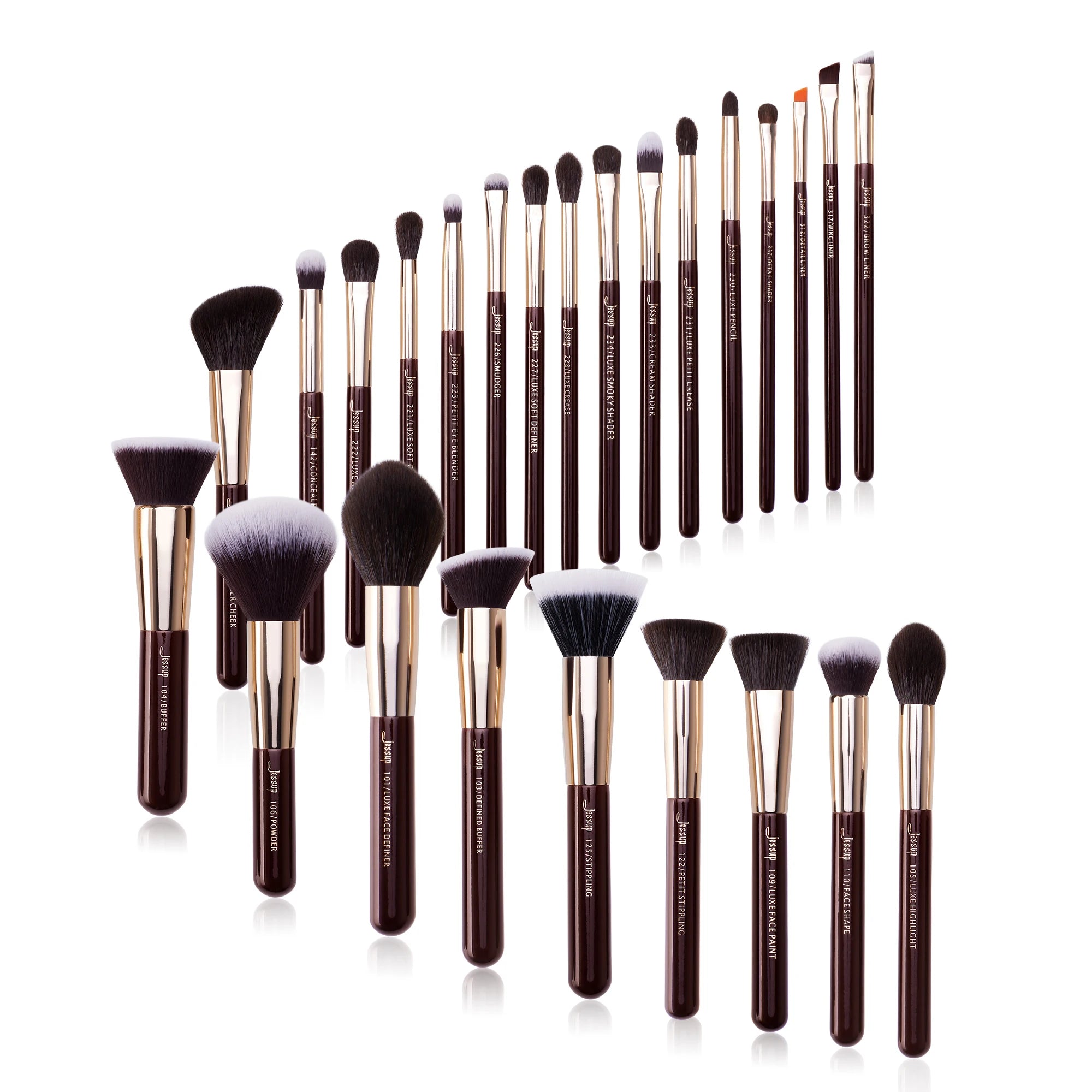 Jessup Professional Makeup Brushes Set 25pcs Powder Foundation Eyeshadow Concealer Blusher Brush Makeup Cosmetic Kits T290