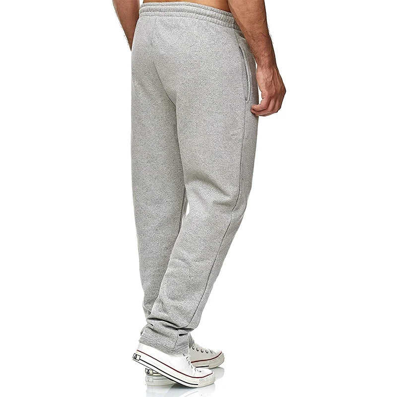 Jogging Cotton Sport Men Sweatpants Long Track Pants Sports Men Straight Pants Basketball Run Football Jogging Fitness Trousers