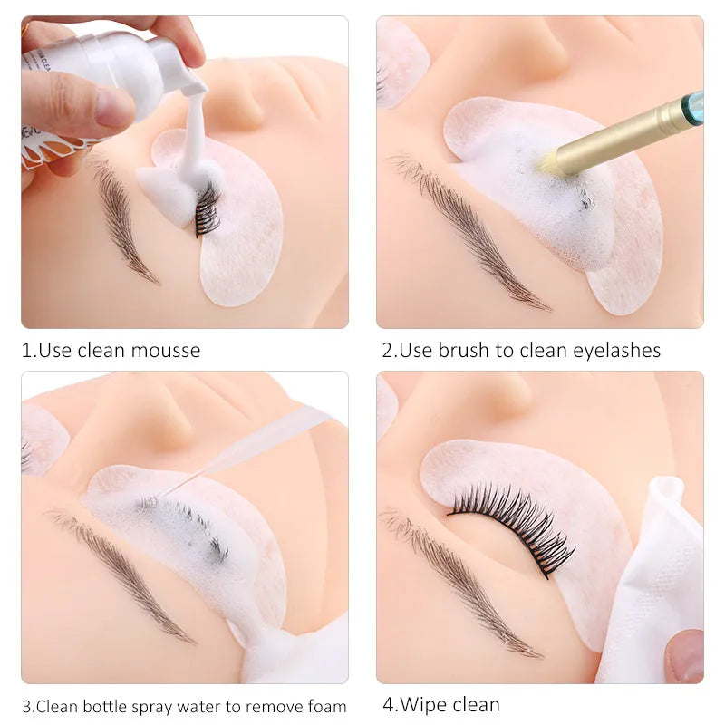 10/20pc Eyelash Cleaning Brush Lash Extension Applicators Shampoo Cleanser Eyebrow Nose Brushes Skin Care Cosmetics Makeup Tools Halalzen