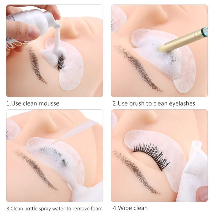 10/20pc Eyelash Cleaning Brush Lash Extension Applicators Shampoo Cleanser Eyebrow Nose Brushes Skin Care Cosmetics Makeup Tools Halalzen
