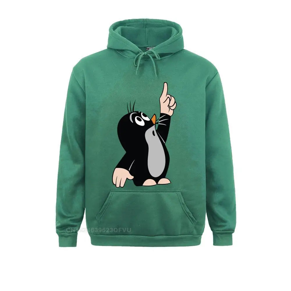 Men's Men Mole Pointing Funny Sweater Camisas Hombre 3D Printed Krtek Little Maulwurf Cute Graphic Pullover Hoodie Men Best Gift