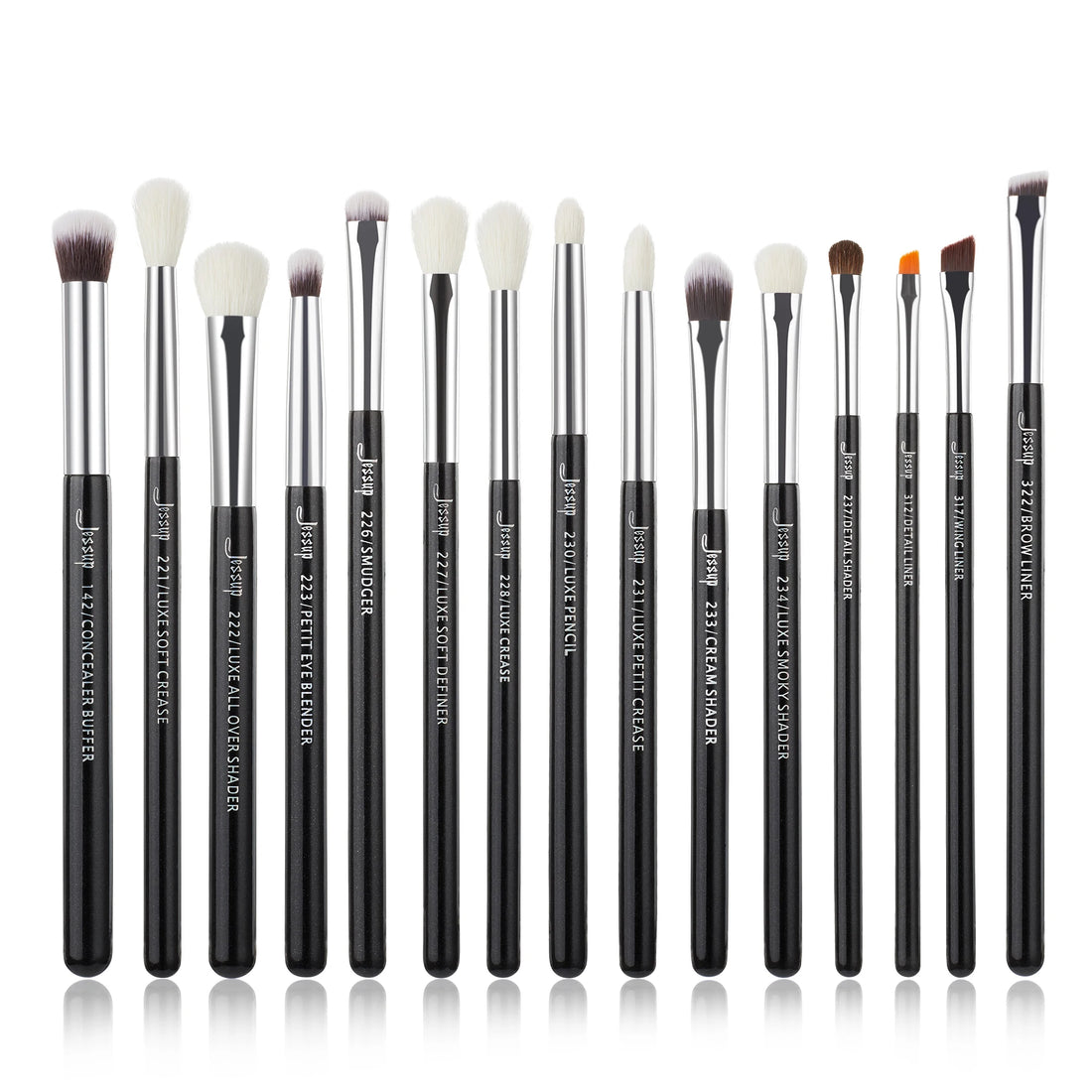 Jessup Makeup Brushes 15-25pcs Make Up Brush Set Professional Natural Synthetic Foundation Powder Contour Blending Eyeshadow