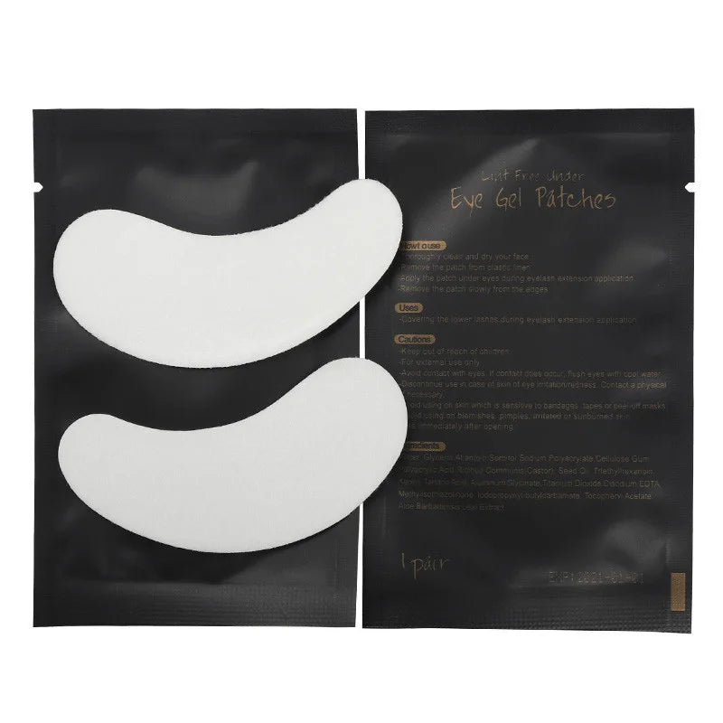 200/500 Pairs Hydrogel Eyelash Pad Patch Tips Wraps Under Eye Lash Paper Stickers Gel Patches Eyelash Extension Makeup Tool