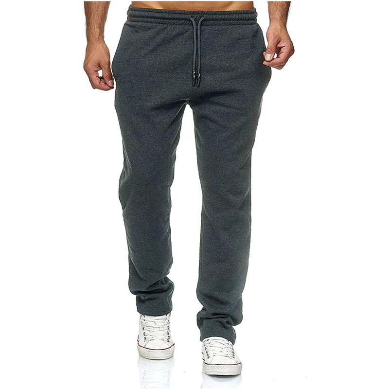Jogging Cotton Sport Men Sweatpants Long Track Pants Sports Men Straight Pants Basketball Run Football Jogging Fitness Trousers