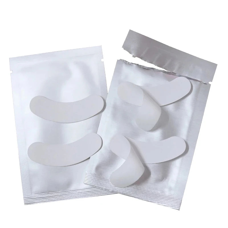 25/50/100/200/500 No.2 Thick Silicone Eyelash Pad Patch Under Eye Pad For Eyelash Extension Silicone Pad Eyelash Extension Tool