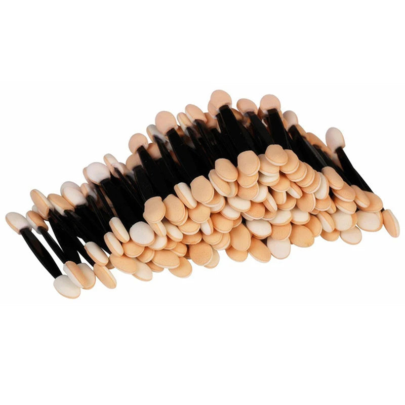 5/30/50/100PCS Eyeshadow Brush Dual Sided Sponge Nylon Sets Make up Eye Shadow Brushes For Cosmetic Applicator Makeup Tools Hot Halalzen