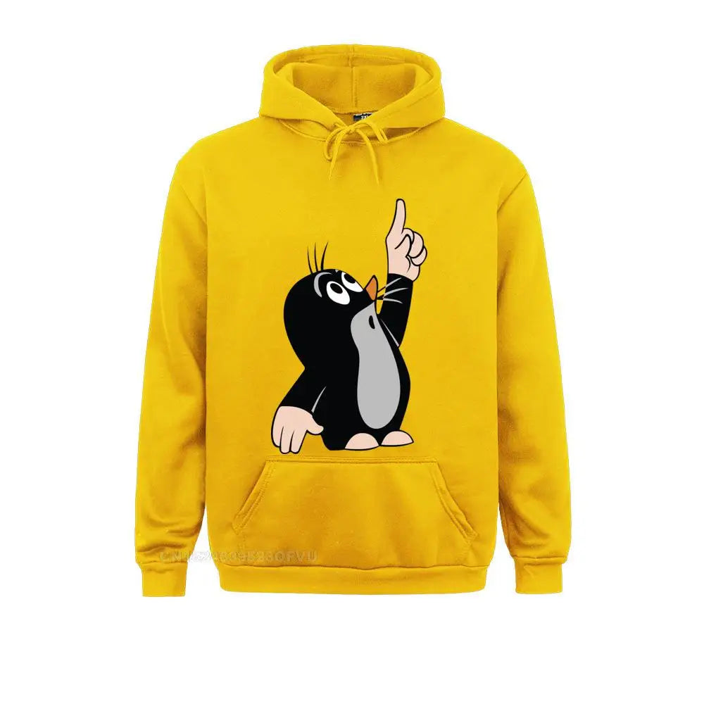 Men's Men Mole Pointing Funny Sweater Camisas Hombre 3D Printed Krtek Little Maulwurf Cute Graphic Pullover Hoodie Men Best Gift