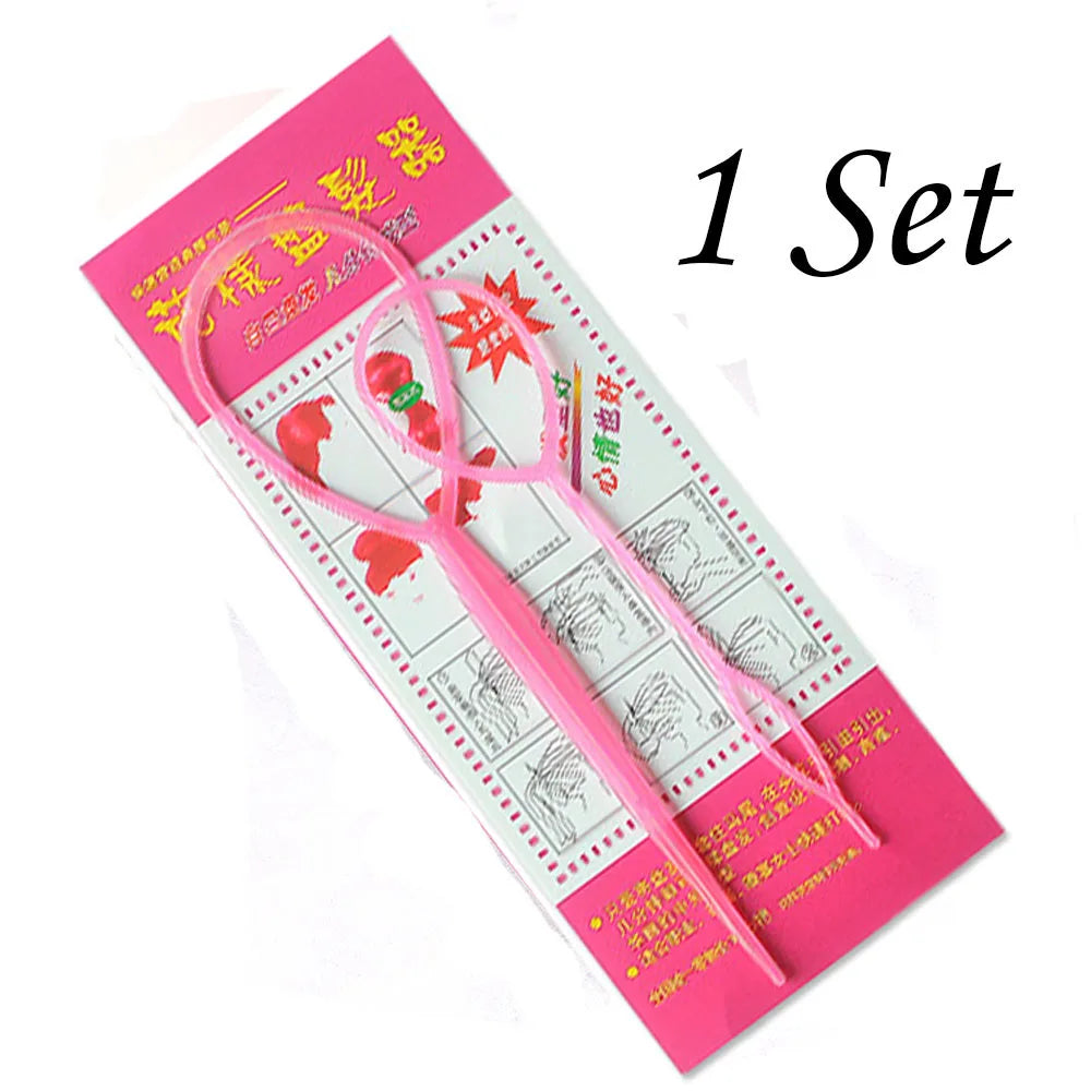 Plastic Hair Loop Styling Tool Magic Topsy Tail Hair Braid Ponytail Styling Clip Bun Maker For Girls Hairstyles