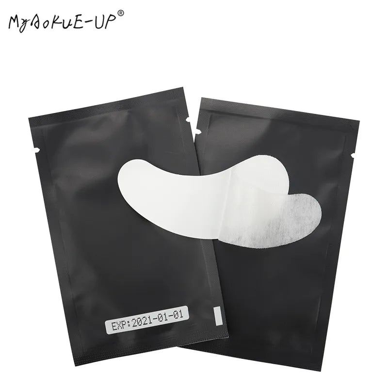 200/500 Pairs Hydrogel Eyelash Pad Patch Tips Wraps Under Eye Lash Paper Stickers Gel Patches Eyelash Extension Makeup Tool