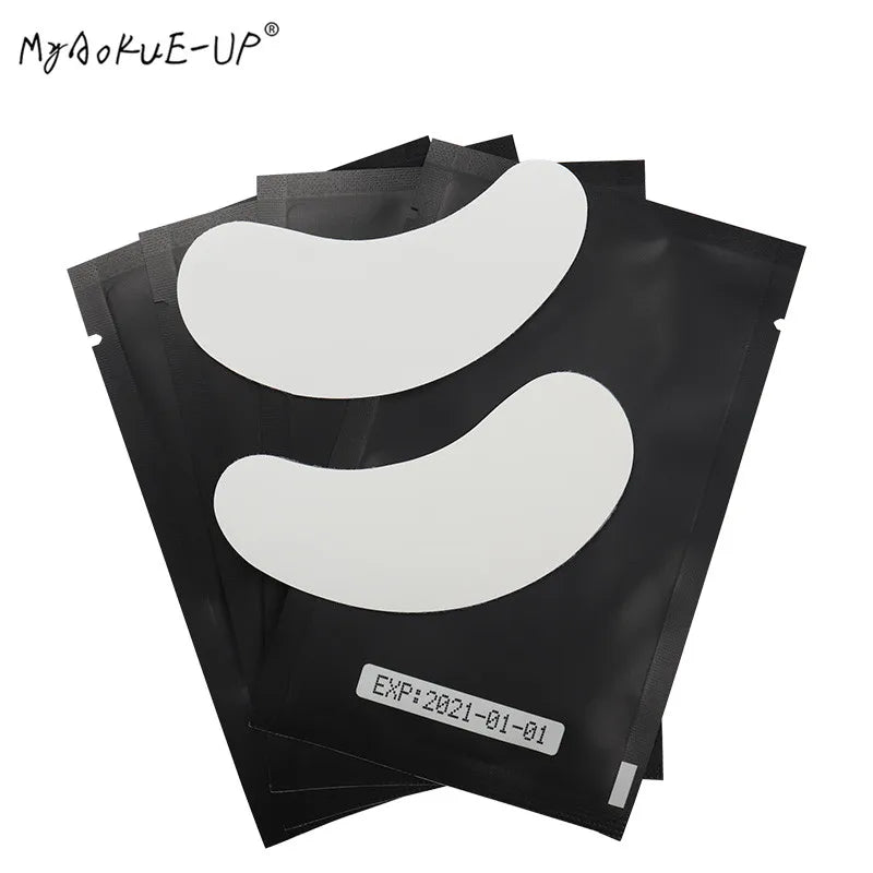 200/500 Pairs Hydrogel Eyelash Pad Patch Tips Wraps Under Eye Lash Paper Stickers Gel Patches Eyelash Extension Makeup Tool