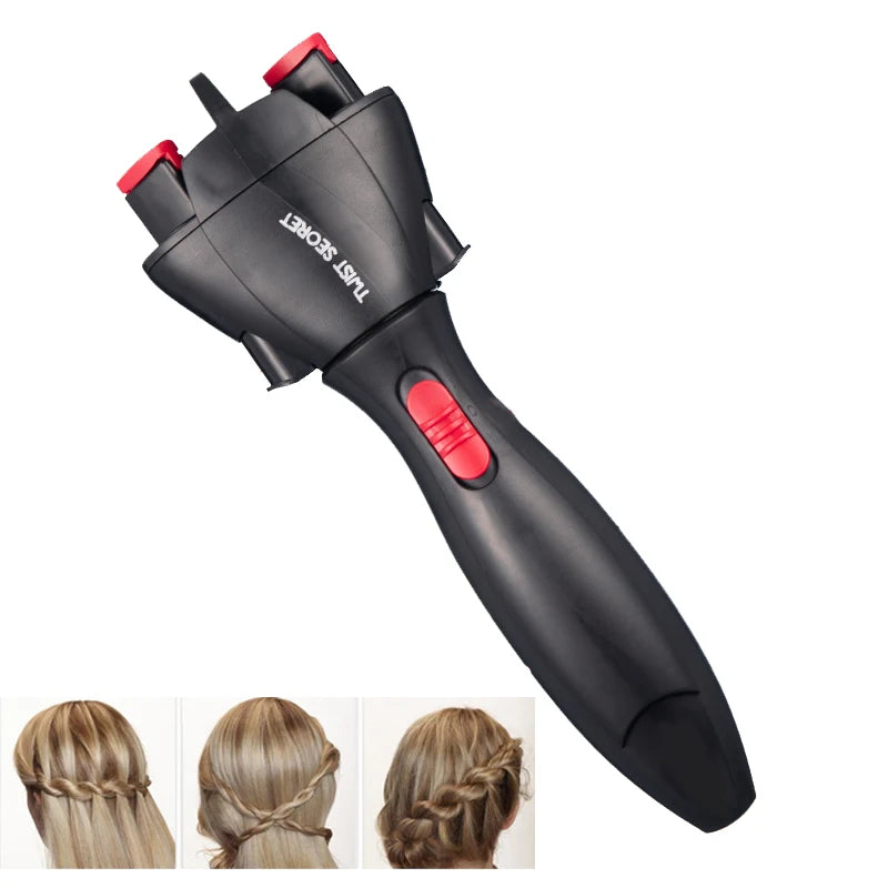 Hair Braider Automatic Twist Braiding Knitting Device Hair DIY Braider Machine Hair Styling Tools Crochet Braids Halalzen