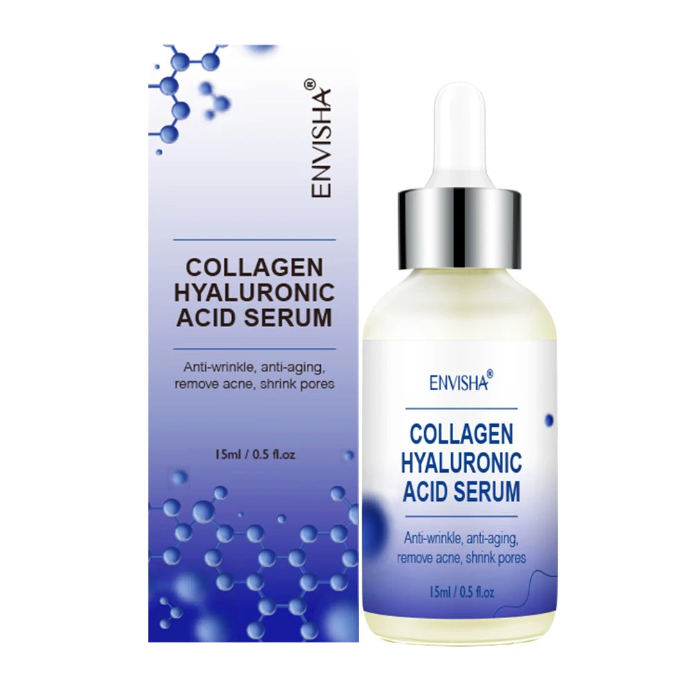 ENVISHA Face Skin Care Collagen Hyaluronic Acid Serum Retinol Vitamin Anti-Aging Wrinkle Moisturizing Whitening Shrink Pores Halalzen