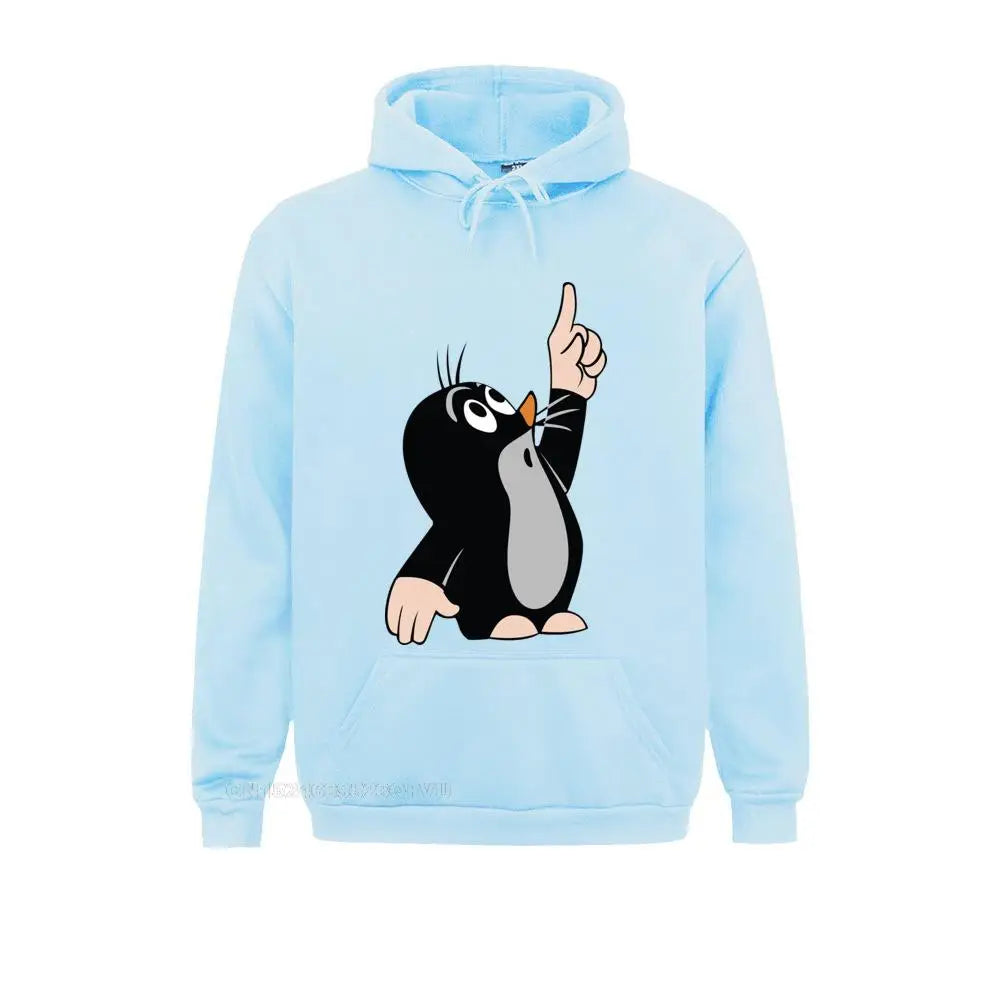 Men's Men Mole Pointing Funny Sweater Camisas Hombre 3D Printed Krtek Little Maulwurf Cute Graphic Pullover Hoodie Men Best Gift