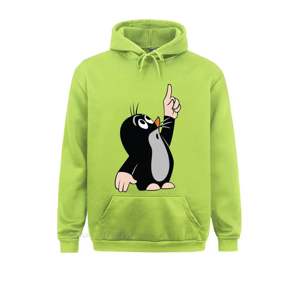 Men's Men Mole Pointing Funny Sweater Camisas Hombre 3D Printed Krtek Little Maulwurf Cute Graphic Pullover Hoodie Men Best Gift