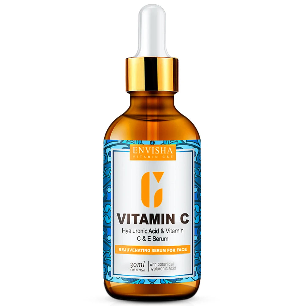 ENVISHA Face Serum Vitamin C Whitening Facial Care Skin Hyaluronic Acid Anti Aging Wrinkle Moisturizing Retinol Shrink Pores Halalzen
