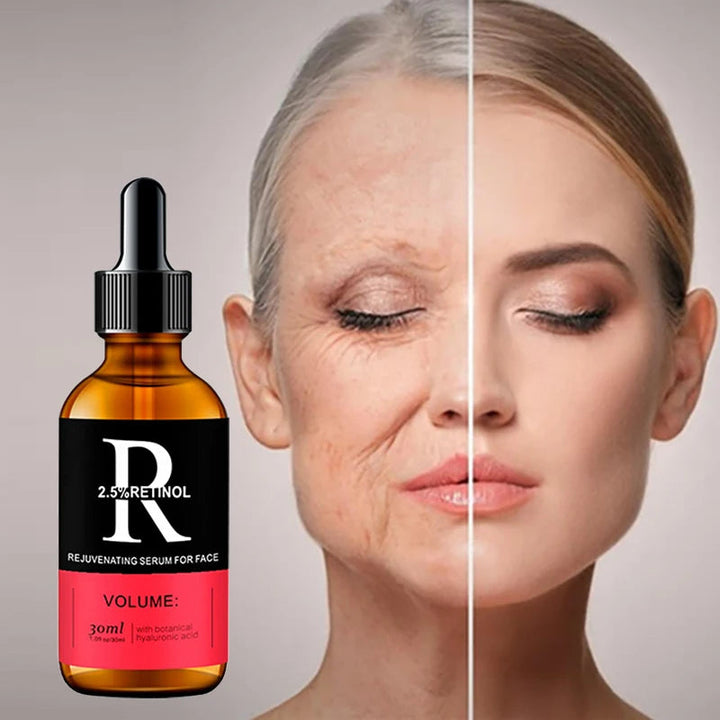 Face Serum Skin Care Vitamin C Hyaluronic Acid Retinol Facial Essence Anti-wrinkle Aging Whitening Shrink Pores Remove Acne Halalzen