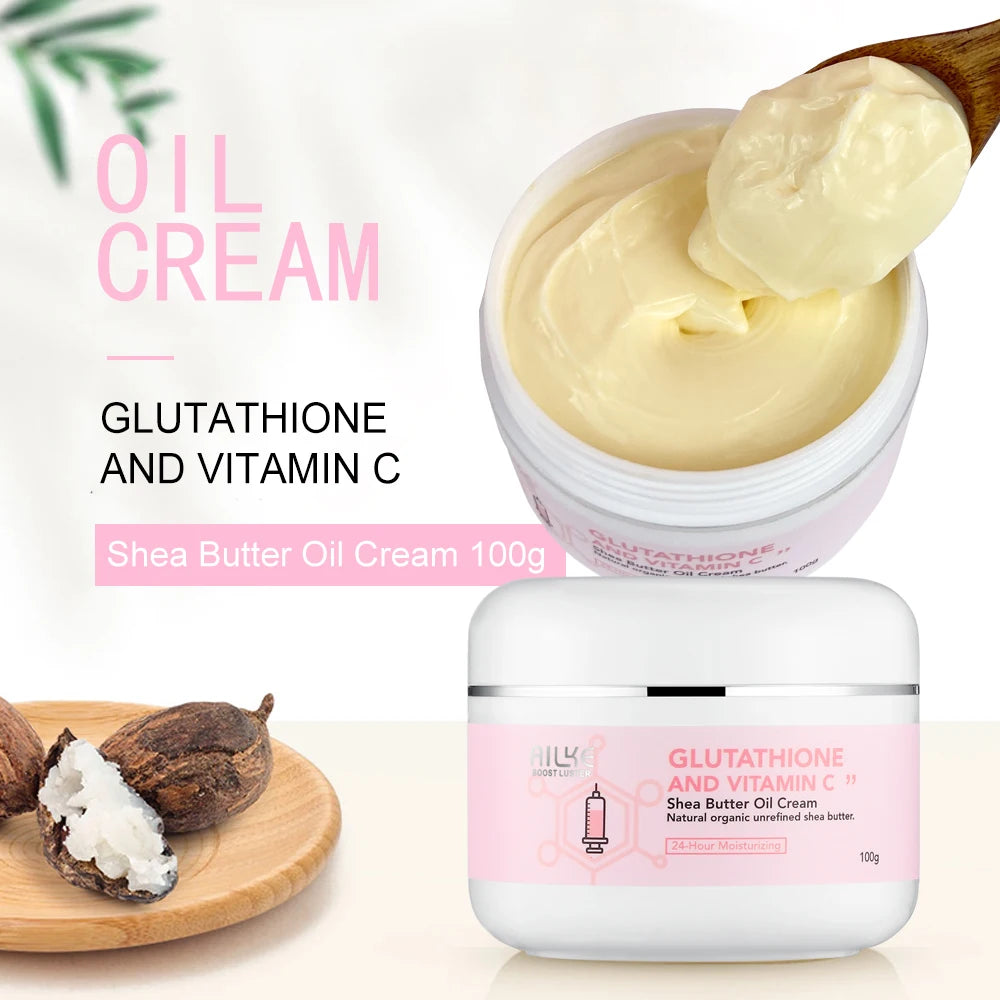 AILKE Glutathion and Vitamin C Whitening Set, Moisturizing, Remove Melanin, Freckles, Black Spots, Chloasma, Clean Skin