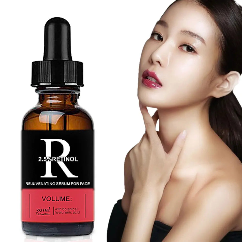 Face Serum Skin Care Vitamin C Hyaluronic Acid Retinol Facial Essence Anti-wrinkle Aging Whitening Shrink Pores Remove Acne Halalzen