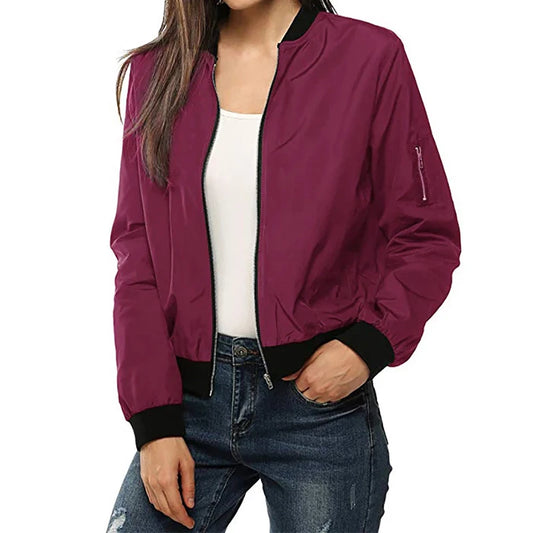 Outdoor Sport Jacket Blouse Womens Coat Classic Quilted Jacket Short Bomber Jacket Streeswear Coat Autumn Female