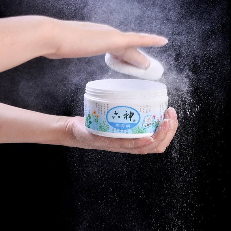 Liushen Talcum Powder 150g Boxed Toner Powder To Relieve Itching, Sweat And Dampness, Ddult Powder With Soft Puff
