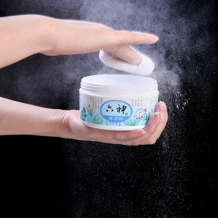 Liushen Talcum Powder 150g Boxed Toner Powder To Relieve Itching, Sweat And Dampness, Ddult Powder With Soft Puff