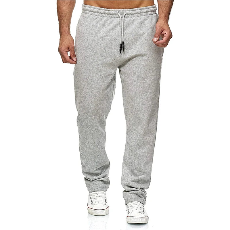 Jogging Cotton Sport Men Sweatpants Long Track Pants Sports Men Straight Pants Basketball Run Football Jogging Fitness Trousers