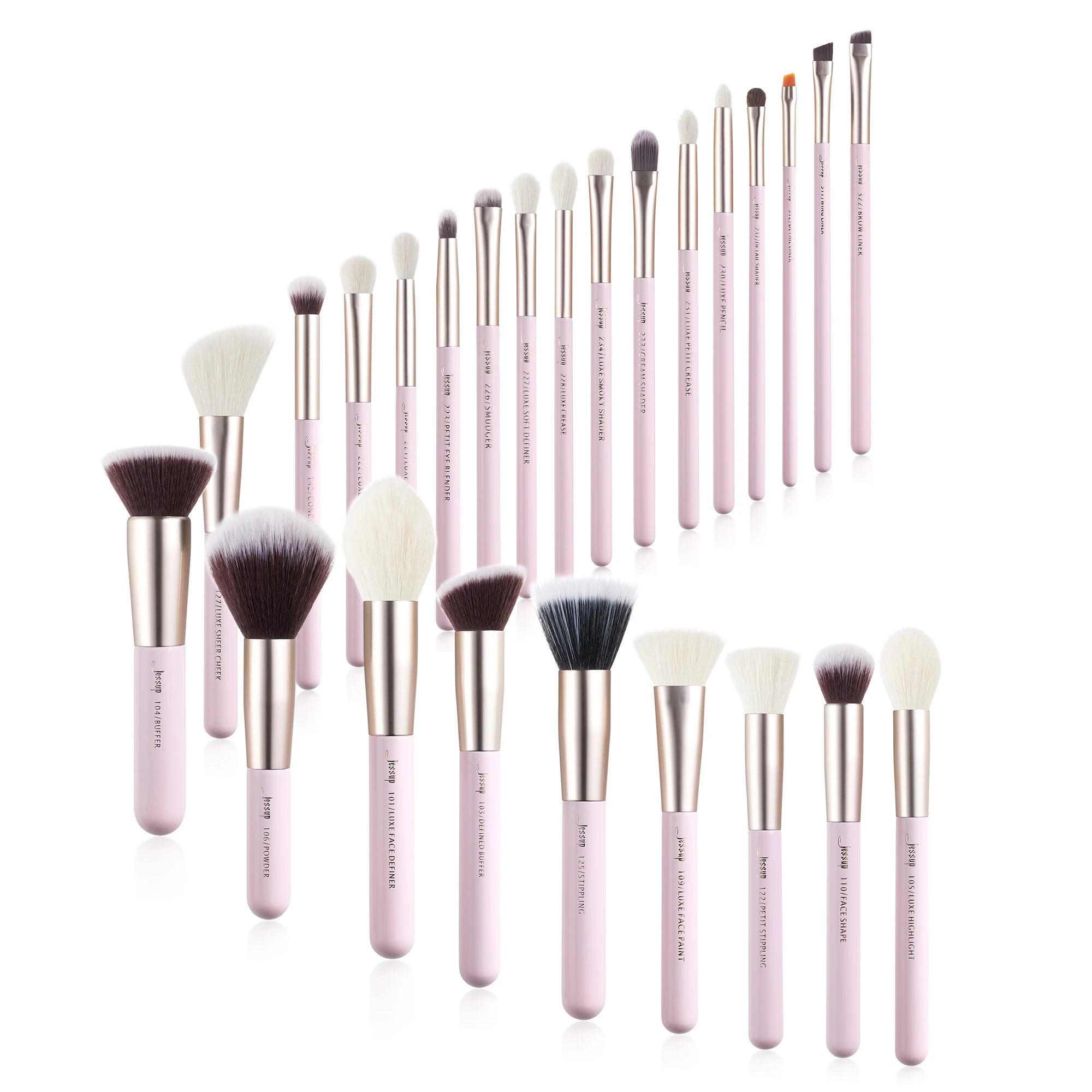 Jessup Professional Makeup Brushes Set 25pcs Powder Foundation Eyeshadow Concealer Blusher Brush Makeup Cosmetic Kits T290