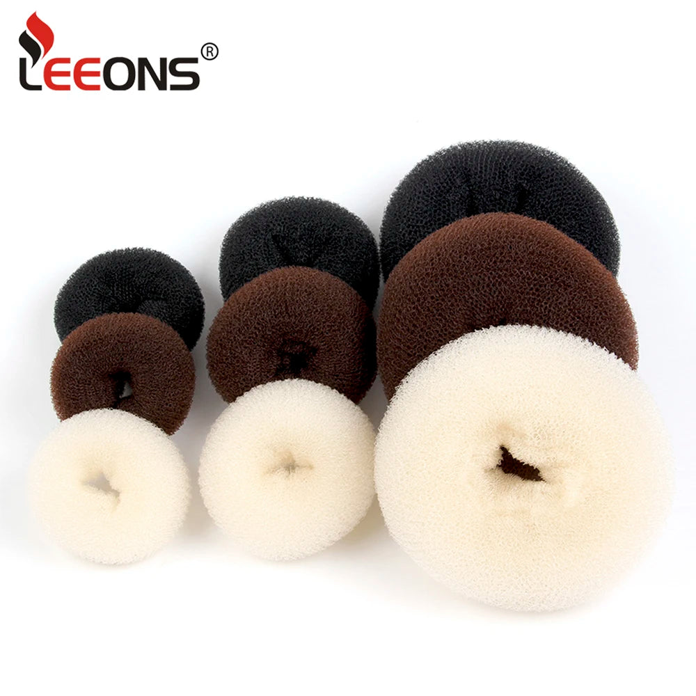 Roller For Hair Bagel Doughnut Hair Styling Curler Hair Bun Maker For Elegant Women Magic Hair Donut  Clips Hair Styling Tool