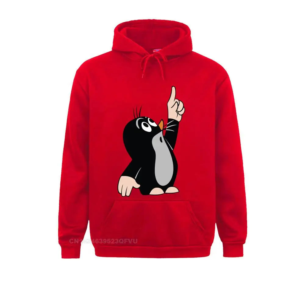 Men's Men Mole Pointing Funny Sweater Camisas Hombre 3D Printed Krtek Little Maulwurf Cute Graphic Pullover Hoodie Men Best Gift