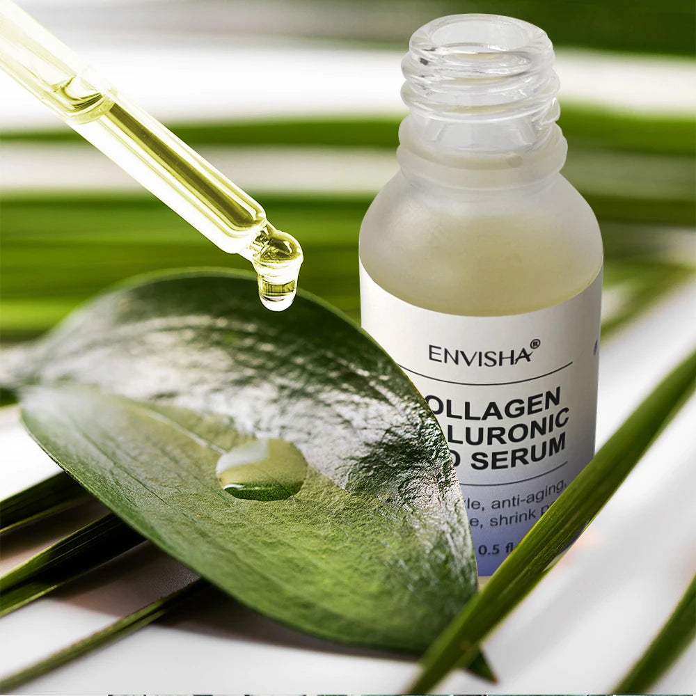 ENVISHA Face Skin Care Collagen Hyaluronic Acid Serum Retinol Vitamin Anti-Aging Wrinkle Moisturizing Whitening Shrink Pores Halalzen