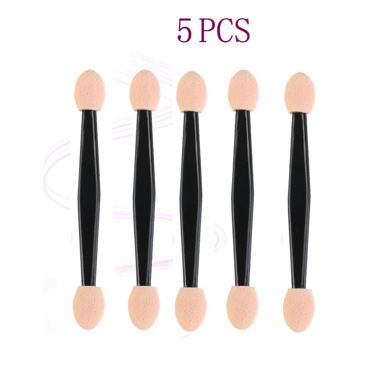 5/30/50/100PCS Eyeshadow Brush Dual Sided Sponge Nylon Sets Make up Eye Shadow Brushes For Cosmetic Applicator Makeup Tools Hot Halalzen